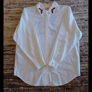 Vintage Susan Bristol Santa Blouse